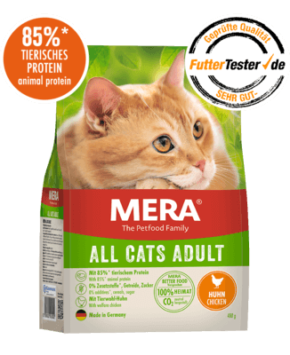 Buy MERA Cats All Cats Adult With Chicken 2kg Online in Dubai Al